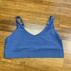 All in Motion Light Support Sports‎ Bra Womens Size Large Blue Adjustable Straps